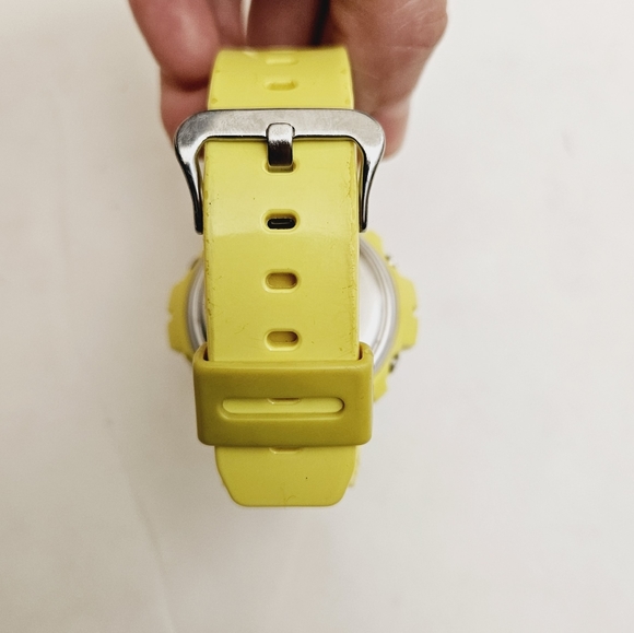 Rare CASIO G-SHOCK Watch Yellow Metallic Blue Third Eye W-6900PL - Picture 9 of 9